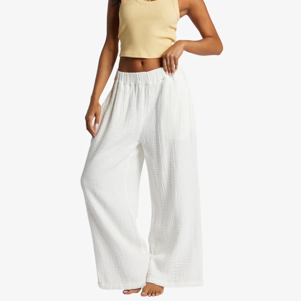 NWT BILLABONG FOLLOW ME PANT 2 Beach Cover-Up Gauze Summer Vacation Lounge